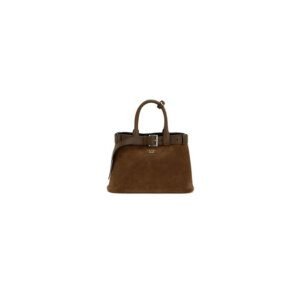 Prada Buckle small suede handbag with belt(high-end grade)