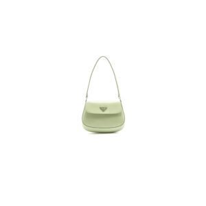 Small Prada Cleo brushed leather shoulder bag with flap