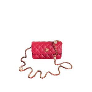 CHANEL Flap Phone Holder with Chain(HIGH-END GRADE)