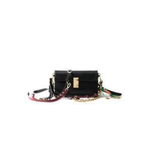 Prada Soft Sound small leather shoulder bag with charms(high-end grade)