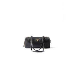 Prada Medium leather top-handle bag with padlock(high-end grade)