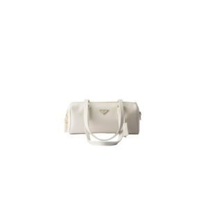 Prada Medium leather top-handle bag with padlock(high-end grade)