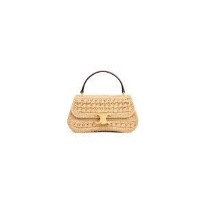 CELINE TEEN CELINE LOLA IN RAFFIA EFFECT TEXTILE(HIGH-END GRADE)