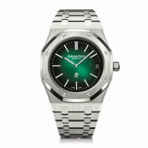 Audemars Piguet Royal Oak “Jumbo” Extra-Thin 16202ST “Green Dial” First-Class Clone